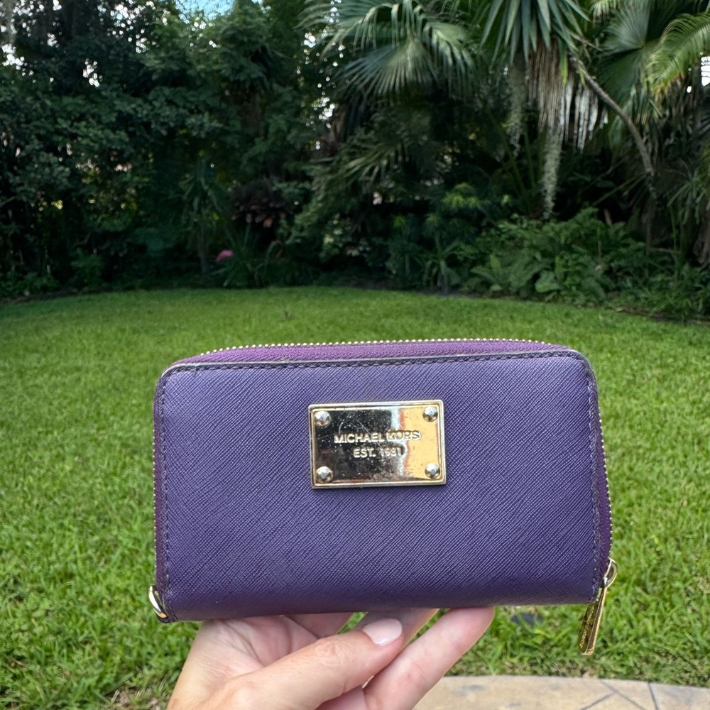 Michael Kors Violet Zip-Around Wallet